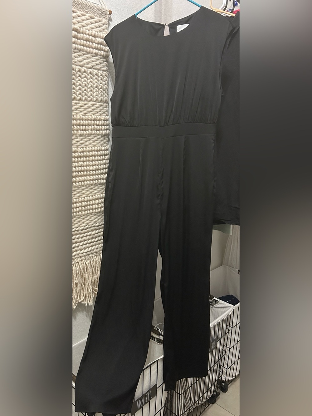 ANDREE BY UNIT Black Wide-Leg Sleeveless Jumpsuit